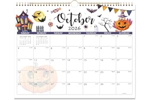 COBOLL 2026 Calendar - Wall Calendar 2026, January 2026 - December 2026 Wall Calendar, 14.8'' x 11.6'', with Julian Dates, Hanging Hole, Thick Paper