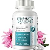iMATCHME Lymphatic Drainage Supplements for Lymph System Support, Detox & Cleanse, Liver Health,Fluid Balance, Immune Support, Natural Herbal Blends with Echinacea, Liposomal Glutathione, 60 Capsules