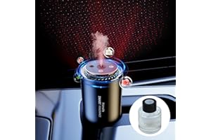 2025 Upgrade Smart Car Air Freshener, Rechargeable Car Air Freshener Diffuser with Starlight Projector & Atmosphere Light, Ad