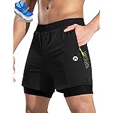 Nepest Men's Mountain Bike Shorts 4D Padded Cycling Bicycle Biker Riding Loose-fit Gel Padding MTB Shorts Zipper Pockets