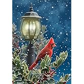 Briarwood Lane Winter Solitude Cardinal House Flag