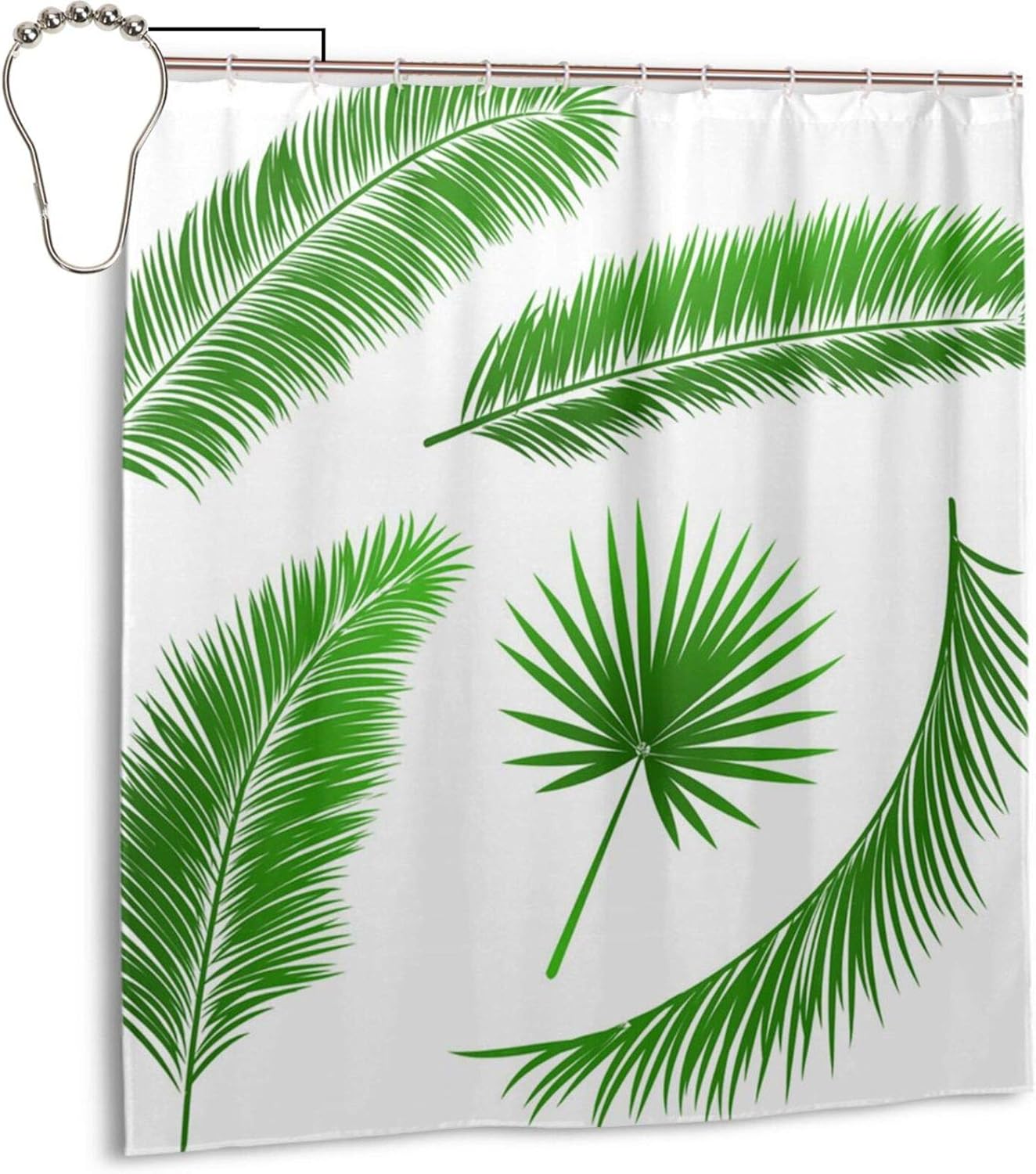 Collection Palm Tree Leaves Designname Shower Curtain 66x72