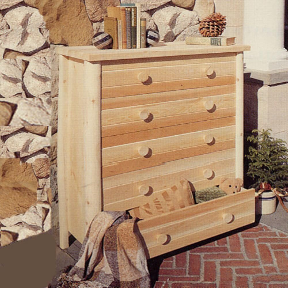 Rustic Warehouse Five Drawer Dresser