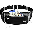 USHAKE Slim Running Belt, Workout Fanny Pack for Men Women,Exercise Waist Pack for Apple iPhone Holder, Runner Belt for Running Walking Cycling Camping Gym