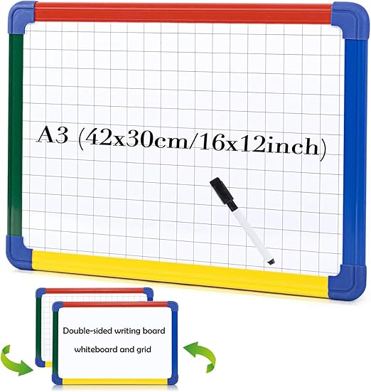 Swansea Kids Whiteboard A3 Children Mini Handwriting Board Double Side