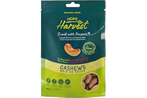 Hope Harvest Dry Roasted Cashews with Pink Himalayan Salt 100g - Single Origin Ghana Cashew Nuts - Ethically Sourced, Vegan, 