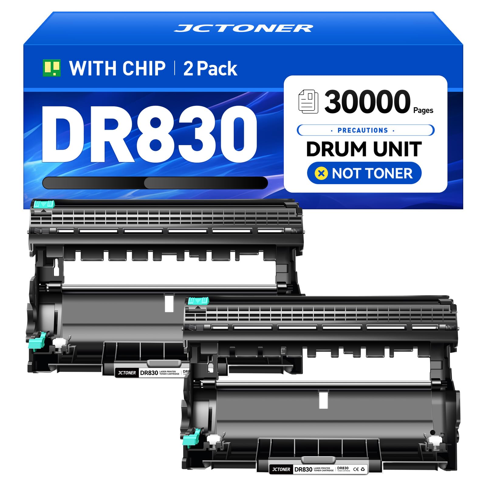 DR830 Drum Unit (Not Toner) 2-Pack Replacement for