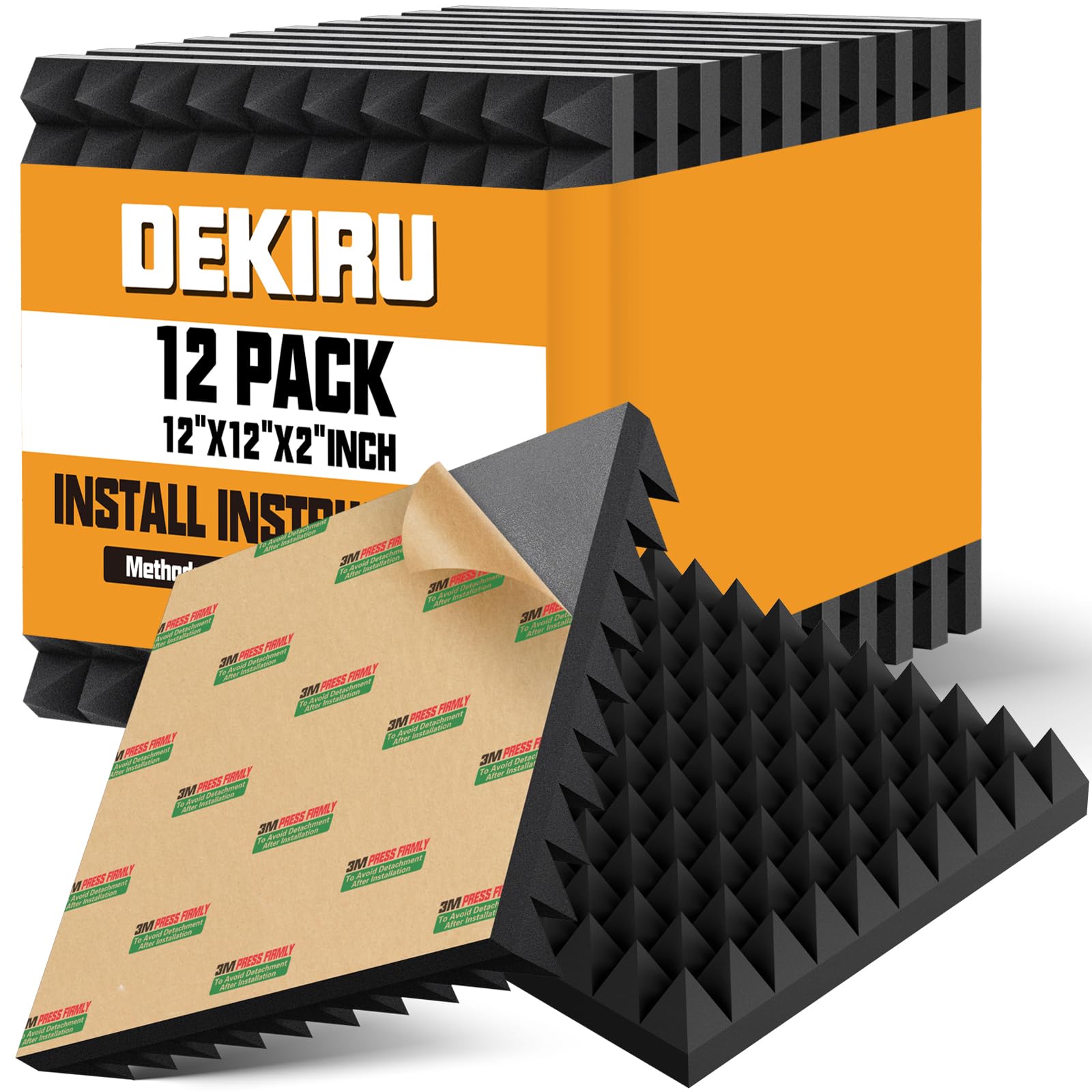 Mua 12 Pack Sound Proof Foam Panels Fast Expand, Acoustic Wall Panels 2 ...