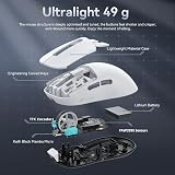 ATTACK SHARK X3 49g Wireless Wired Gaming Mouse PixArt 3395 26000 DPI view 5