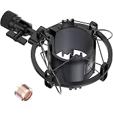 IXTECH Microphone Shock Mount - Noise Isolation, Anti Vibration for 48-51mm Condenser Mic