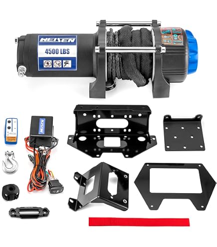Amazon.com: WeiSen 4500lb 12V Electric Winch Kit Fit for Polaris