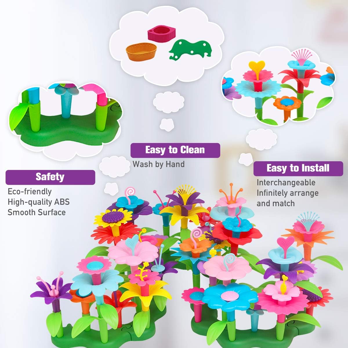flower building toy set