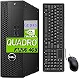 Dell Precision 3420 SFF Desktop Computer PC, NVIDIA Quadro K1200 4GB, Intel Core i5-6600U 3.3GHz Up to 3.9GHz, 16GB DDR4, 512GB SSD, 1TB HDD, Keyboard&Mouse, 4K Support, DP, HDMI, Win 10 Pro(Renewed)