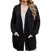 Snuggle Sac Cardigan Sweaters for Women with Pocket Trendy Casual Long Sleeve Tops Open Front Fall Winter Coats