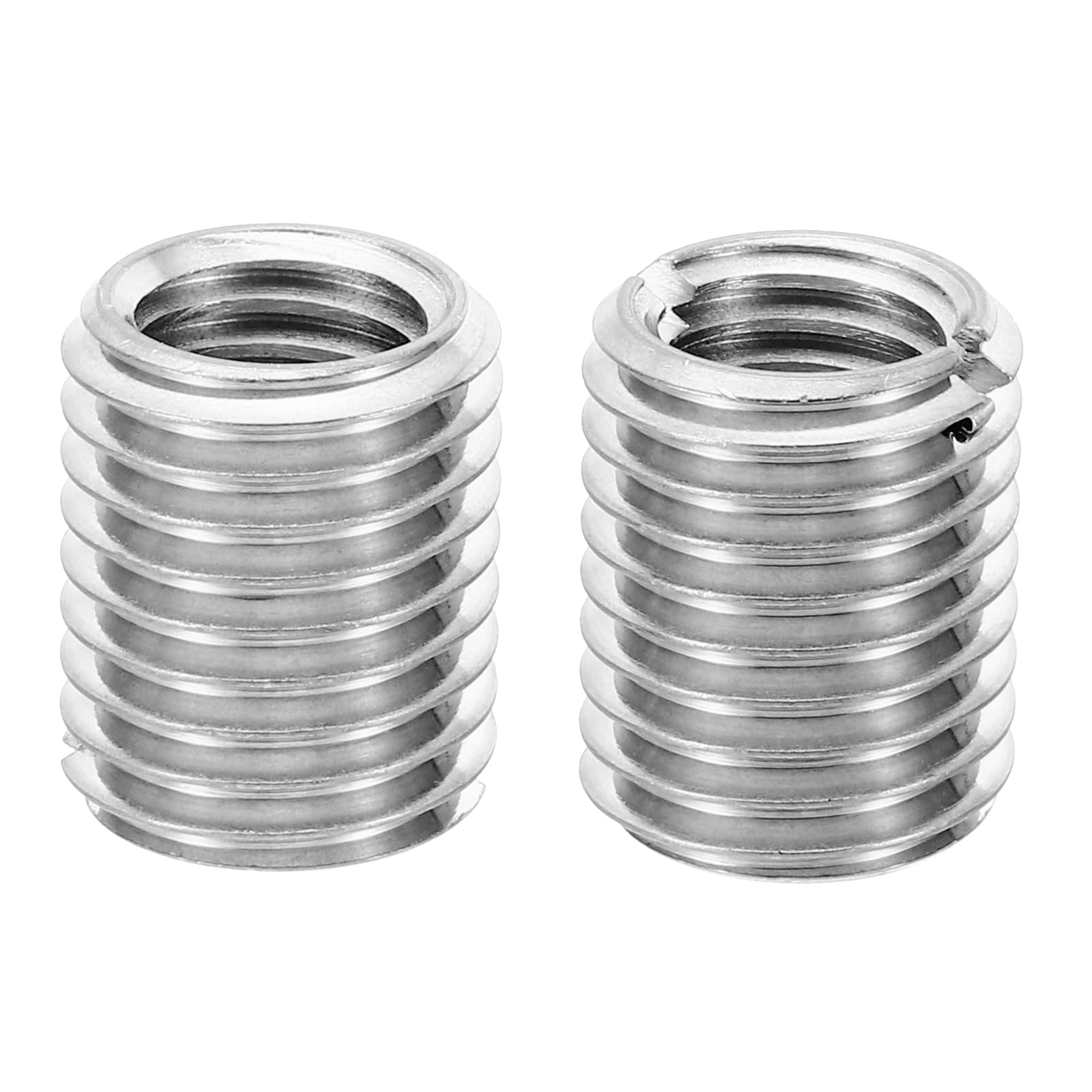 PATIKIL Thread Adapters Sleeve Reducing Nut, 2 Pcs M16xM12x20mm Male to Female Repair Insert Nut Screw Reducer Conversion Stainless Steel Fastener, Silver Tone โ image 1