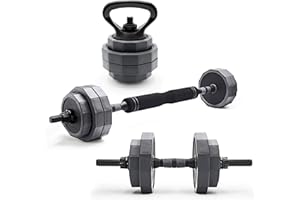 CAP Barbell Multi-Use Adjustable Weight Set - Versatile Dumbbell, Barbell & Kettlebell for Full-Body Workouts | 45lb and 66lb options