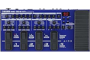 BOSS ME-90B Bass Multi-Effects | All-In-One Bass Processor | 10 Onboard AIRD Amp Models | 61 Effects from the BOSS Bass Effects Library | 8 Multi-Function Footswitches & Redesigned Expression Pedal