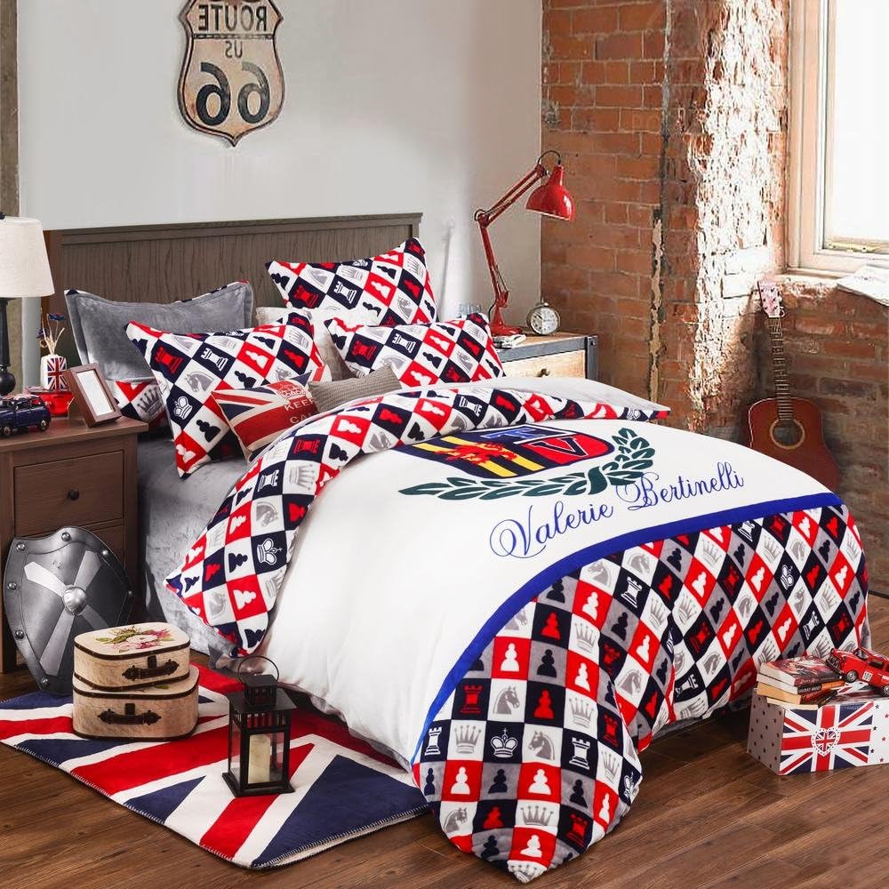Ritagarden comforter bed set Supreme Knight BD-S3062 for 4PCS bedding sets 100% polyester