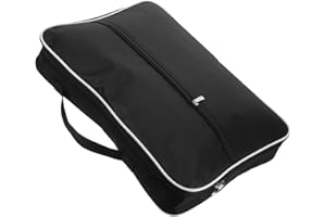 HYTROVE Lyre Carrying Bag Portable Lyre Harp Pouch Lightweight Polyester Protective Storage Case 42X30X5Cm Black