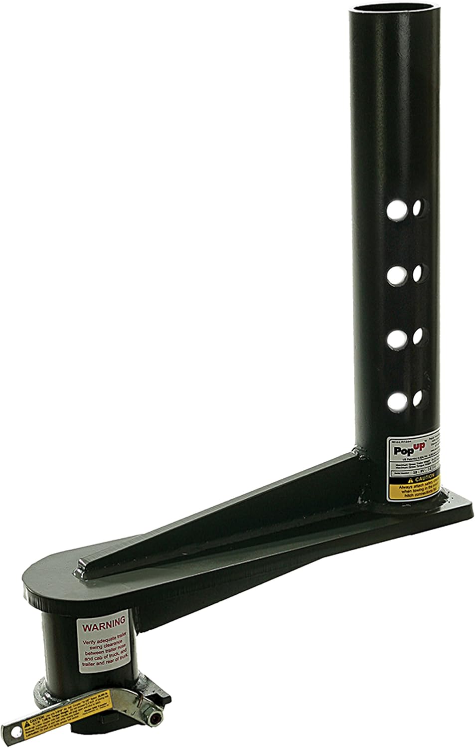 Youngs Product, LLC SB116 Pop Up Gooseneck Extended Coupler 4.5" Round, 16" Offset