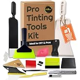 Charmier Window Tint Kit Vinyl Wrap Tool for Car Tinting Tools Windshield Back Window Squeegee Bulldozer Squeegee Scrubber Paddle Rubber for Car Wrapping Film Installation Auto Tint Kit Pro Set