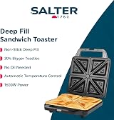 Salter Sandwich Toaster Non-Stick Deep Fill 4 Slice 1600W view 2