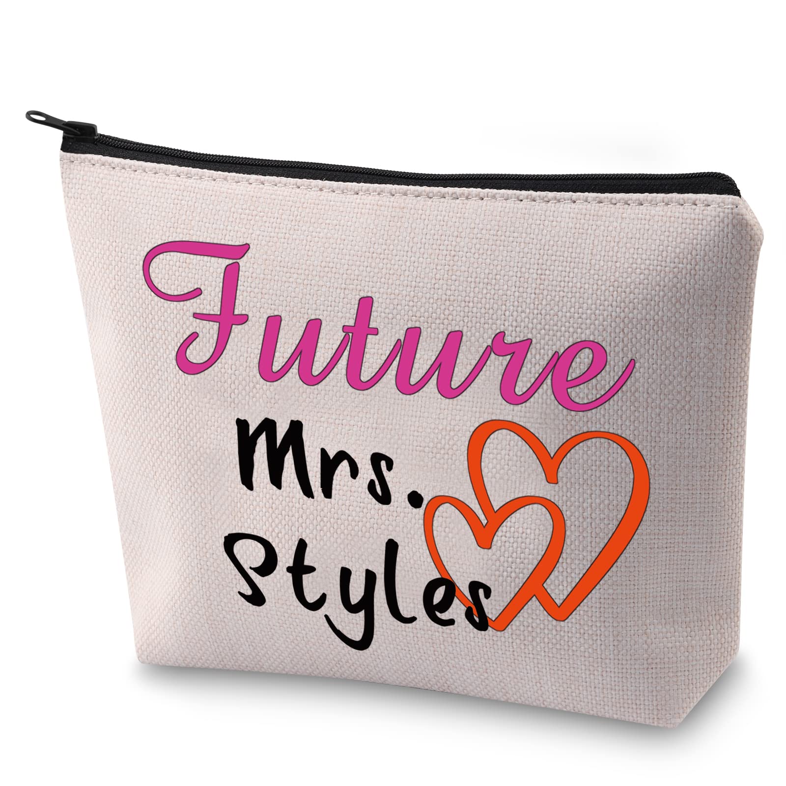 LEVLO Funny Fans Gift Future Mrs Makeup Bag Music Lover Gift for Women Girls (Mrs.)