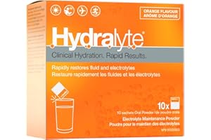Hydralyte Electrolyte Hydration Powder, Orange, 10 Count