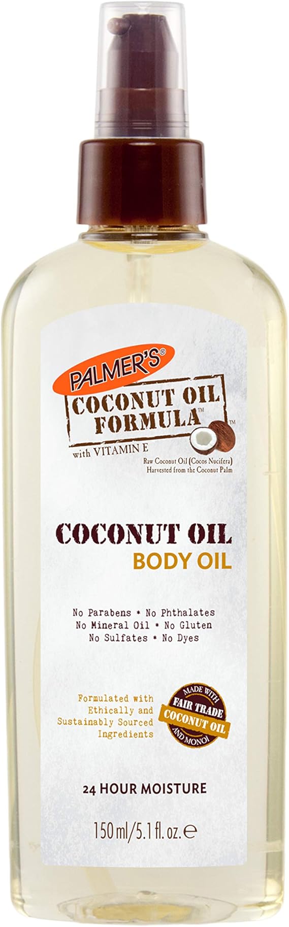 Palmer's Coconut Oil Formula Coconut Oil Body Oil 150ml Amazon.ca Beauty