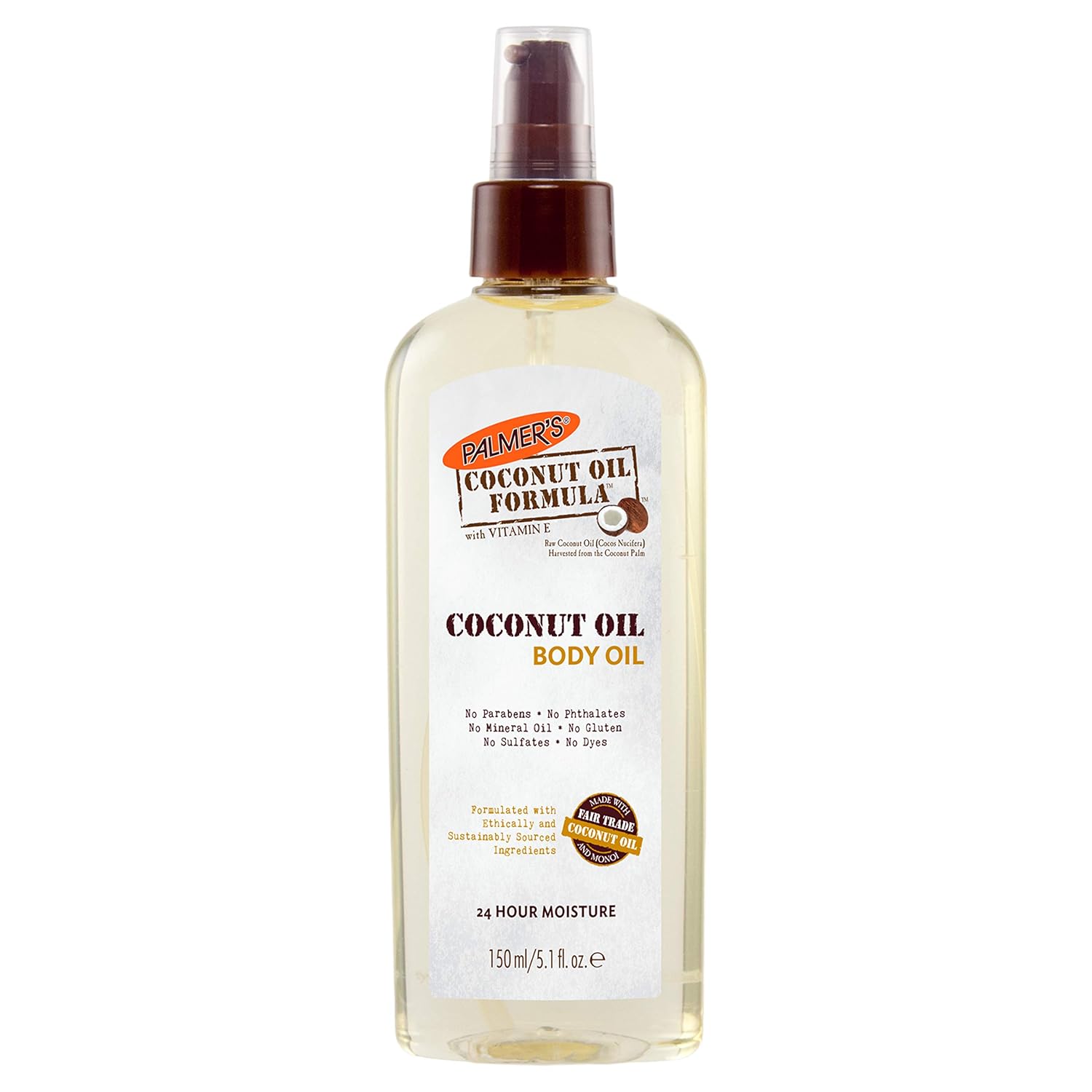 Palmers Coconut Body Oil Spray Bottle, 150 ml, White, 150 ml (Pack of 1)