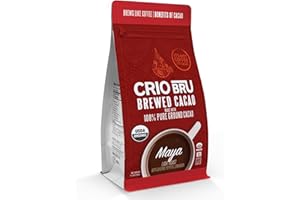 Crio Bru Maya Light Roast | Organic Healthy Brewed Cacao Drink | Great Substitute to Herbal Tea and Coffee | 99% Caffeine Free Keto Whole-30 Low Calorie Honest Energy | Brew and Enjoy Hot or Iced (10oz)
