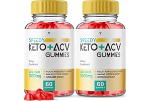 FYVUS (2 Pack) Speedy Keto ACV Gummies, Speedy Keto ACV Gummies Advanced Weight Loss 750MG - Speedy ACV Plus Keto Rapid Ketosis Ketones Apple Cider Vinegar Supplement (120 Gummies)