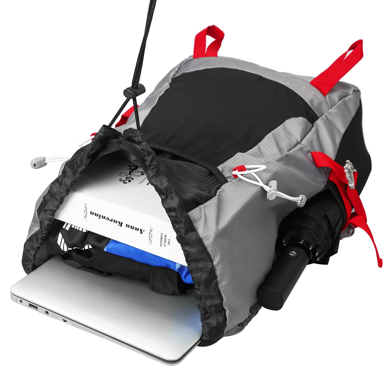 DELSWIN Waterproof Hiking Trekking Backpack 35L Lightweight Outdoor Folding Travel Daypack for Women Men