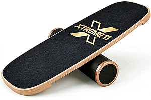 Xtreme11 Wooden Balance Board Trainer for Adults – Core Strength & Stability Trainer for Surf, Skateboard & Snowboard Trainin