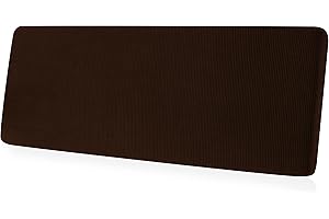 CHUN YI Stretch Couch Cushion Cover Suitable for 3 Settee, Sofa Seat Slipcover with Spandex Jacquard Fabric(Large,Chocolate)