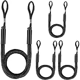 Bungee Dock Lines for Boats with 10" Loop, 4FT Marine Grade Boat Rope for Docking, Pontoon Boat Accessories, Jon Boat, Bass Boat, PWC, Seadoo, Kayak Mooring Lines &amp; Dock Ties