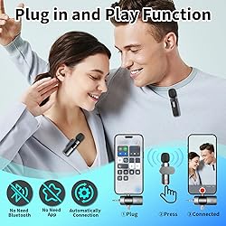 Wireless Microphone Lavalier Clip on Microphone