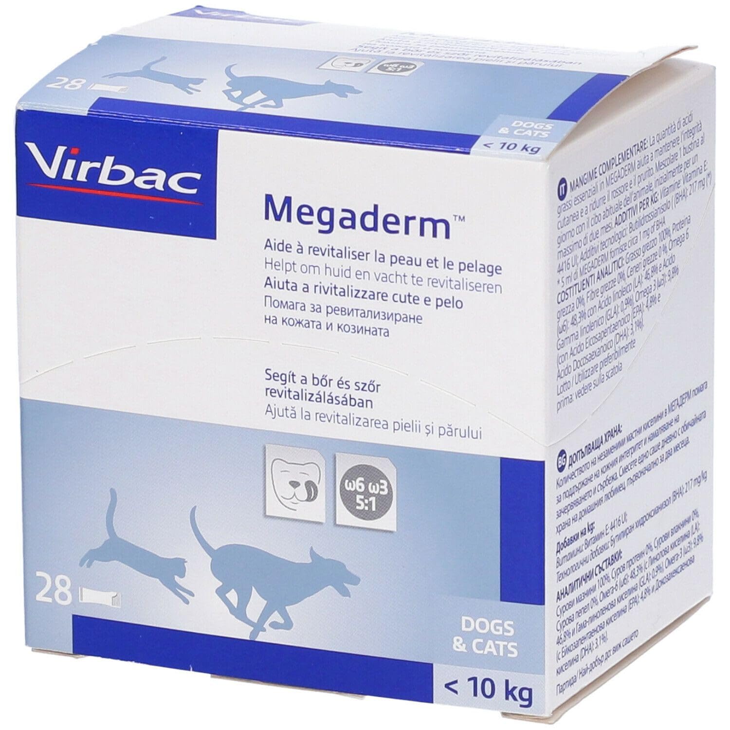 Virbac Megaderm F/PT Chien 28 sachets