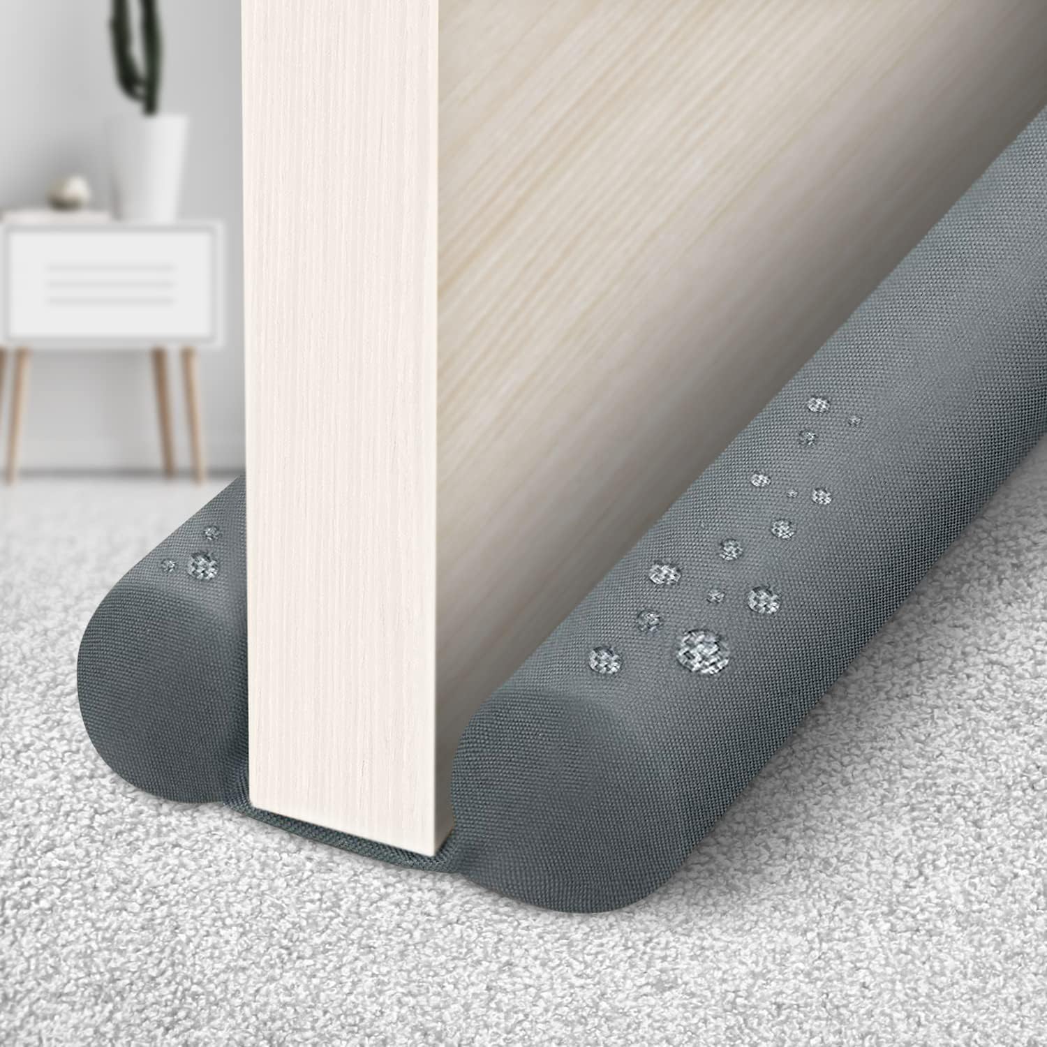 Draft Stoppers - WEXHUG Waterproof Twin Door Draft Stopper Adjustable Size 30