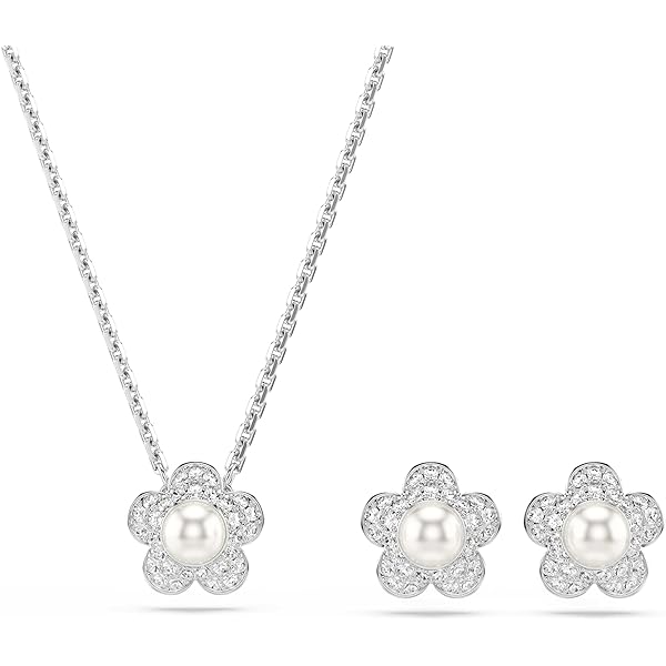Amazon.com: Swarovski Bella V set, Round cut, White, Rose gold