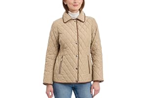 Michael Kors Womens Diamond Quilted Jacket for Women, Stylish Lightweight Jacket With Trim DetailCoat