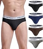 wirarpa Men's Soft Cotton Stretch Briefs Underwear