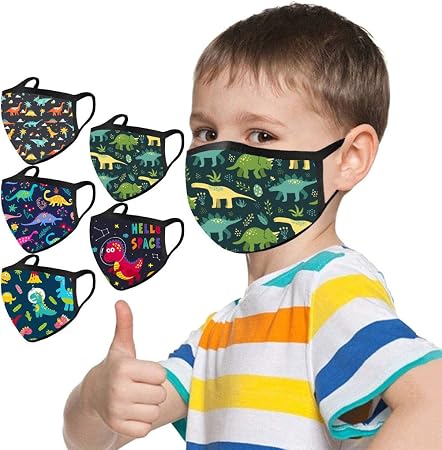 Amazon Maszone 子供用マスク 洗える キャラクター 5枚入り 洗えるマスク 恐竜柄 マスク 超快適マスク マスク 涼しめ 子供 布マスク 子供用マスク 洗える かわいい 子供用マスク キッズ 洗える 立体マスク 男の子 女の子 洗濯可能 Maszone 布マスク