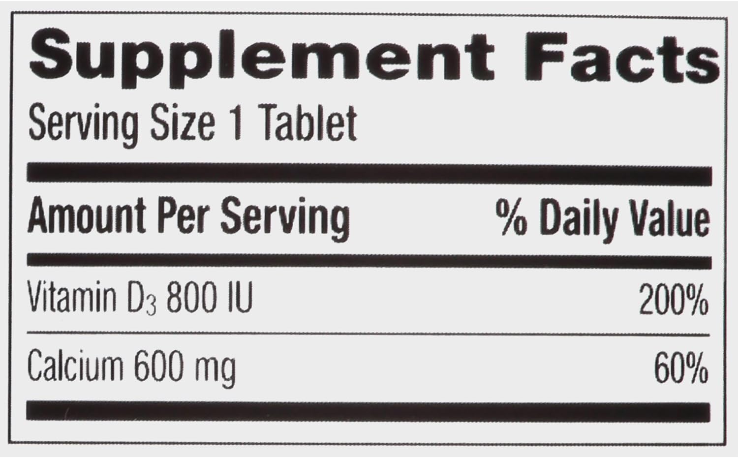 Caltrate 600+D3 (200 Count) Calcium and Vitamin D Supplement Tablet, 600 mg: Health & Personal Care