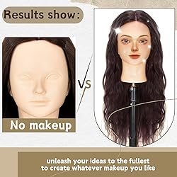 Mannequin Head With Hair 80% Real Human Hair