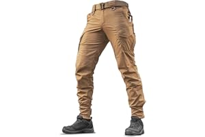 M-Tac Aggressor Flex Tactical Cargo Pants for Men – Durable Rip-Stop Cargo Work Trousers with Reinforced Knees, Stretch Fit