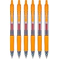 PILOT G2 Premium Refillable & Retractable Rolling Ball Gel Pens, 0.7mm Fine Point, Orange, 6-Pack