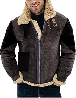 Men's Sherpa Borg Collar Jacket Classic 
