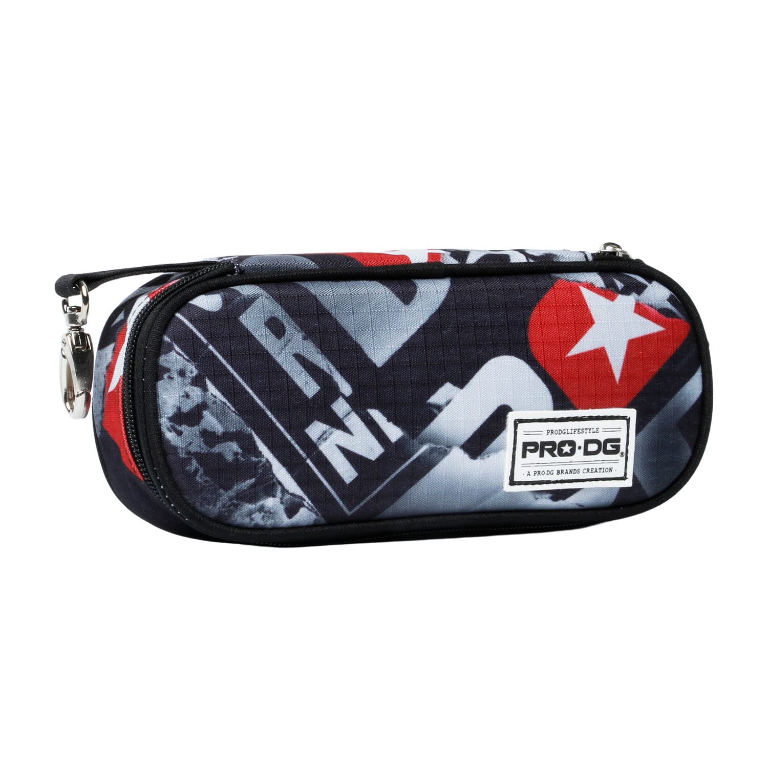 PRODG Torn-Pencil Case, Grey, 21 x 10 cm