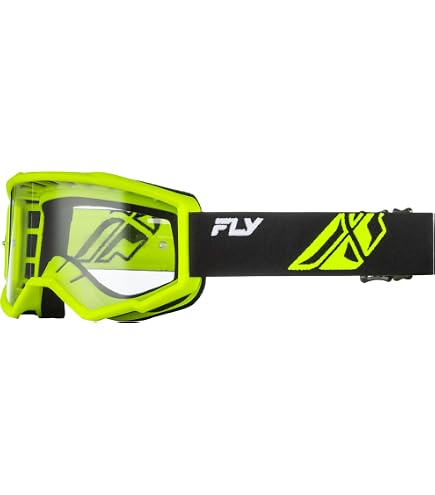 Fly Racing Focus Goggle Black/Hi-Vis Yellow-Adult